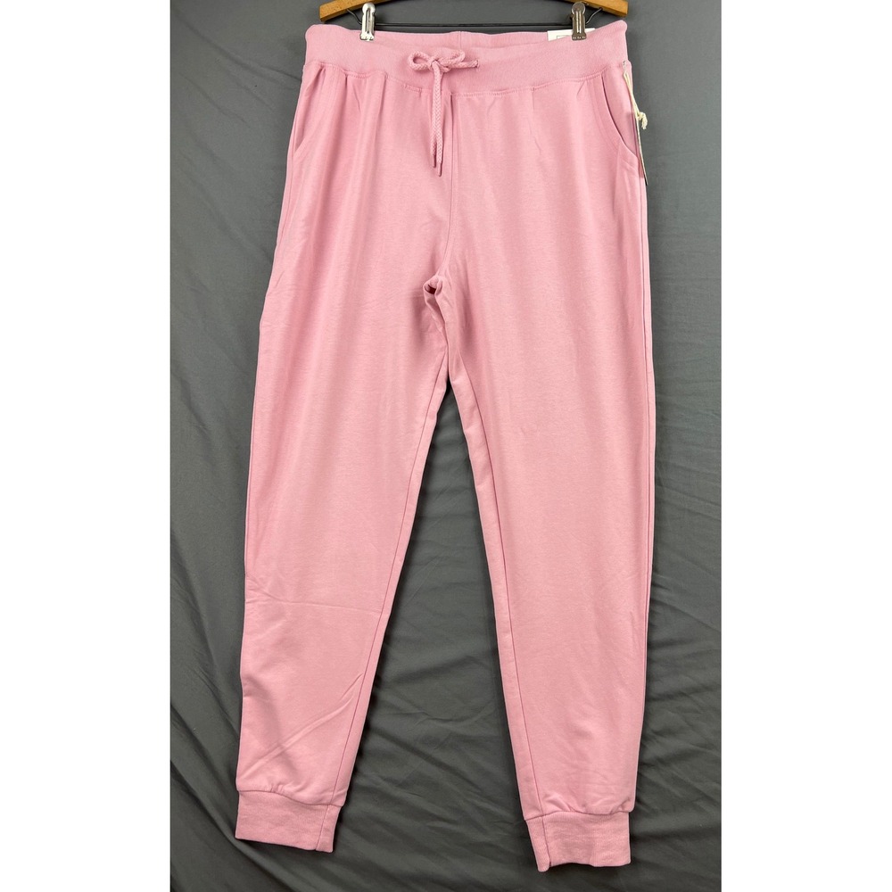 Reflex Joggers Womens XL French Terry Oversized Sweatpants Pink PA999 NWT